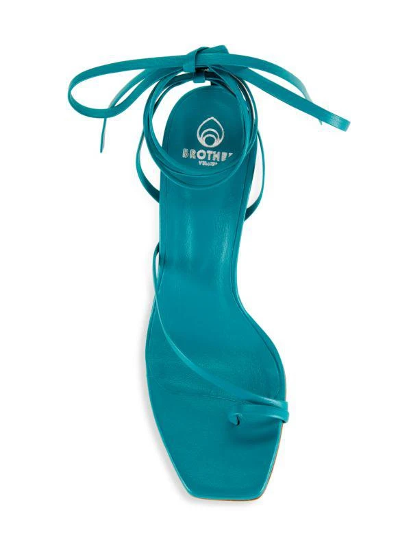 Brother Vellies Joyful Rebellion Bike 90MM Lace-Up Leather Sandals 5