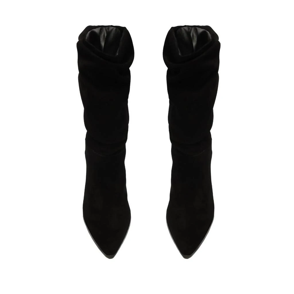 Schutz Women Ashlee Block Suede Bootie In Black 4