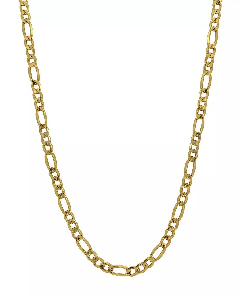 Macy's Figaro Link 20" Chain Necklace (3.21mm) in 18k Gold 1
