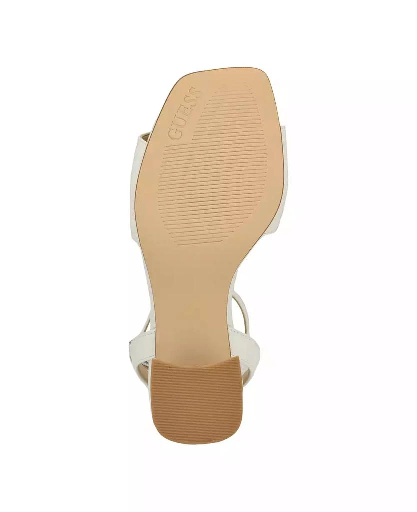 GUESS Women's Gelyae Ankle Strap Block Heel Sandals 5