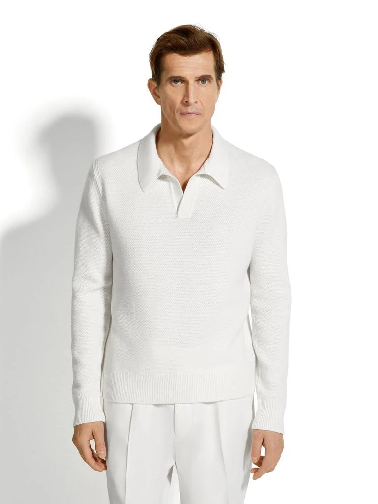 Zegna Zegna Oasi Knitted Polo Shirt 2