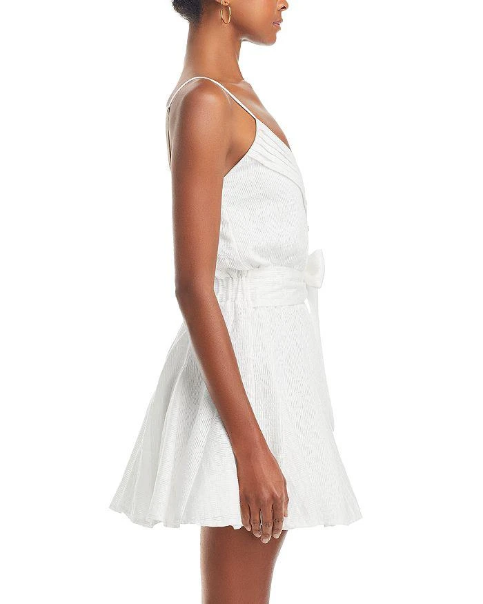 Ramy Brook Kallie V Neck Sash Belt Mini Dress 4
