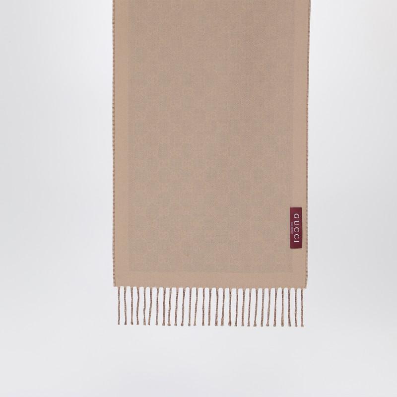 Gucci Gucci Beige/Brown Gg Scarf