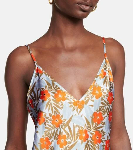 Lee Mathews Stella floral silk satin camisole 4