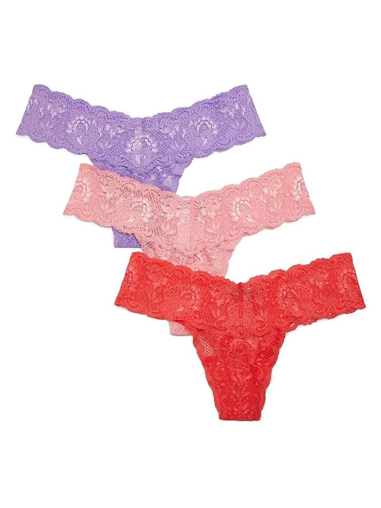 Cosabella Never Say Never 3-Pack Low-Rise Lace Thong Set 1