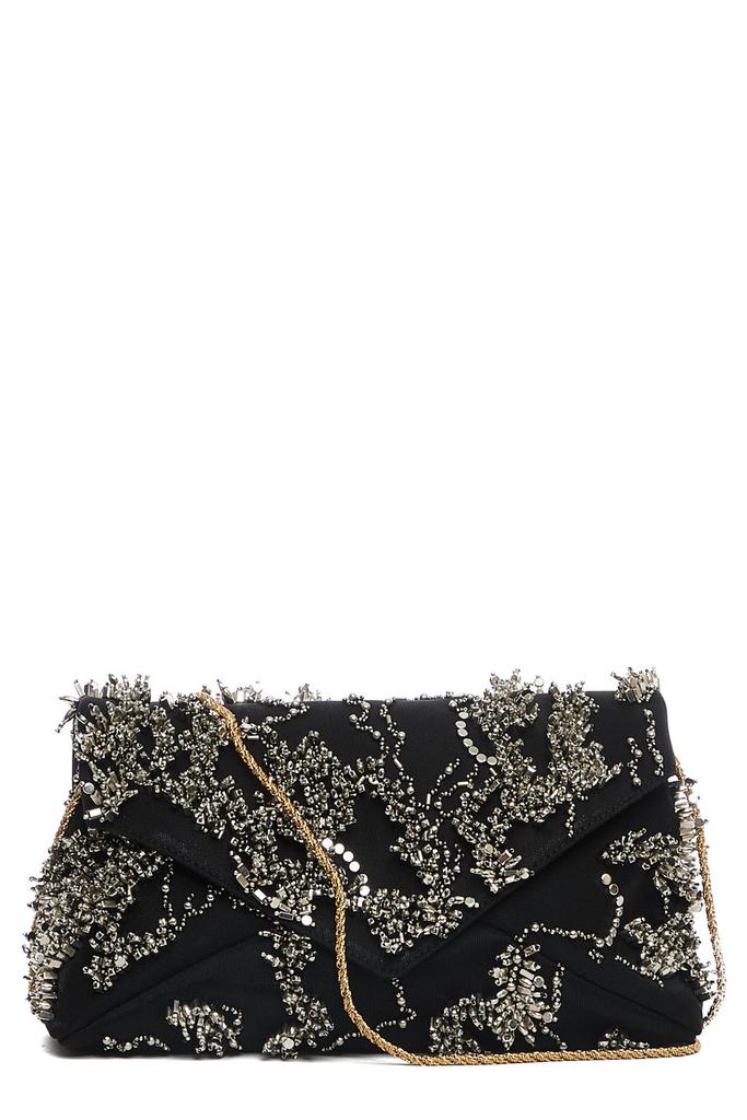 【Dries Van Noten】Embellished Mattelasse エンベロープバッグ Dries Van Noten Red Small Embellished Mattelasse Envelope