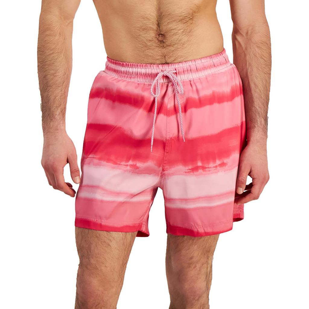 Club Room Mens Ombre Polyester Swim Trunks