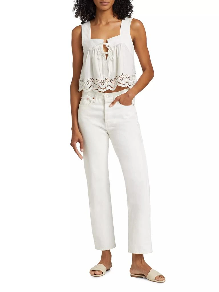 Rails Blythe Cotton Lace Crop Top 2