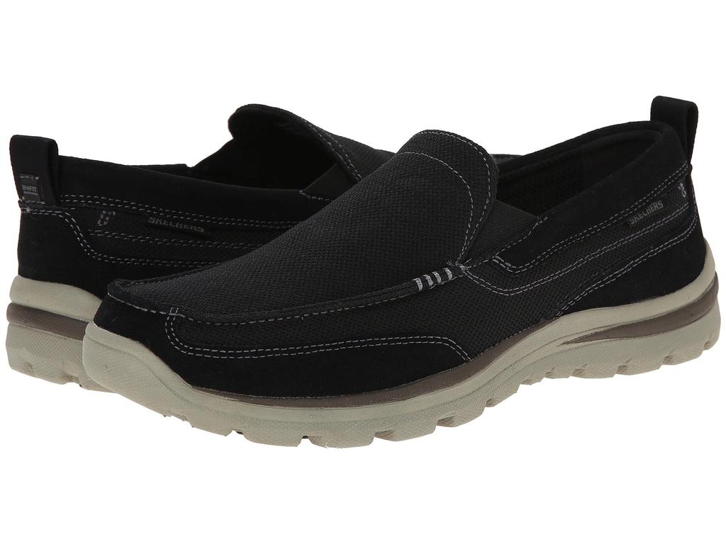 SKECHERS Relaxed Fit Superior Milford Black 9 Men s Shoes Free Shipping BeyondStyle