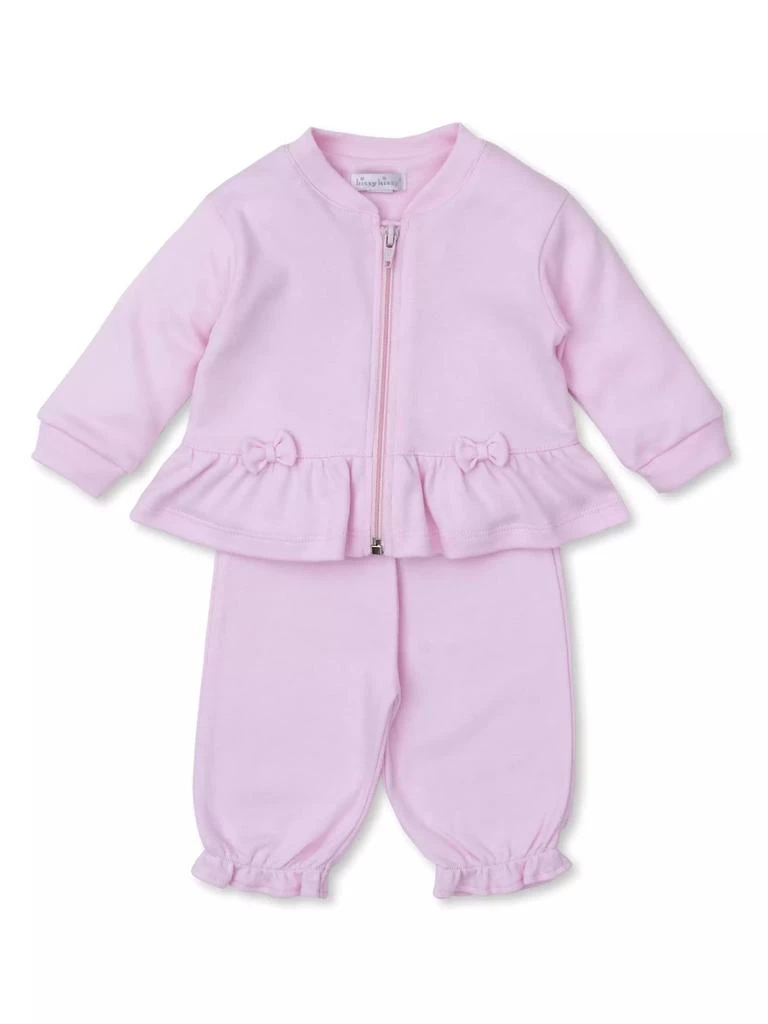 Kissy Kissy Baby Girl's 2-Piece Peplum Bomber Jacket &amp; Joggers Set 2