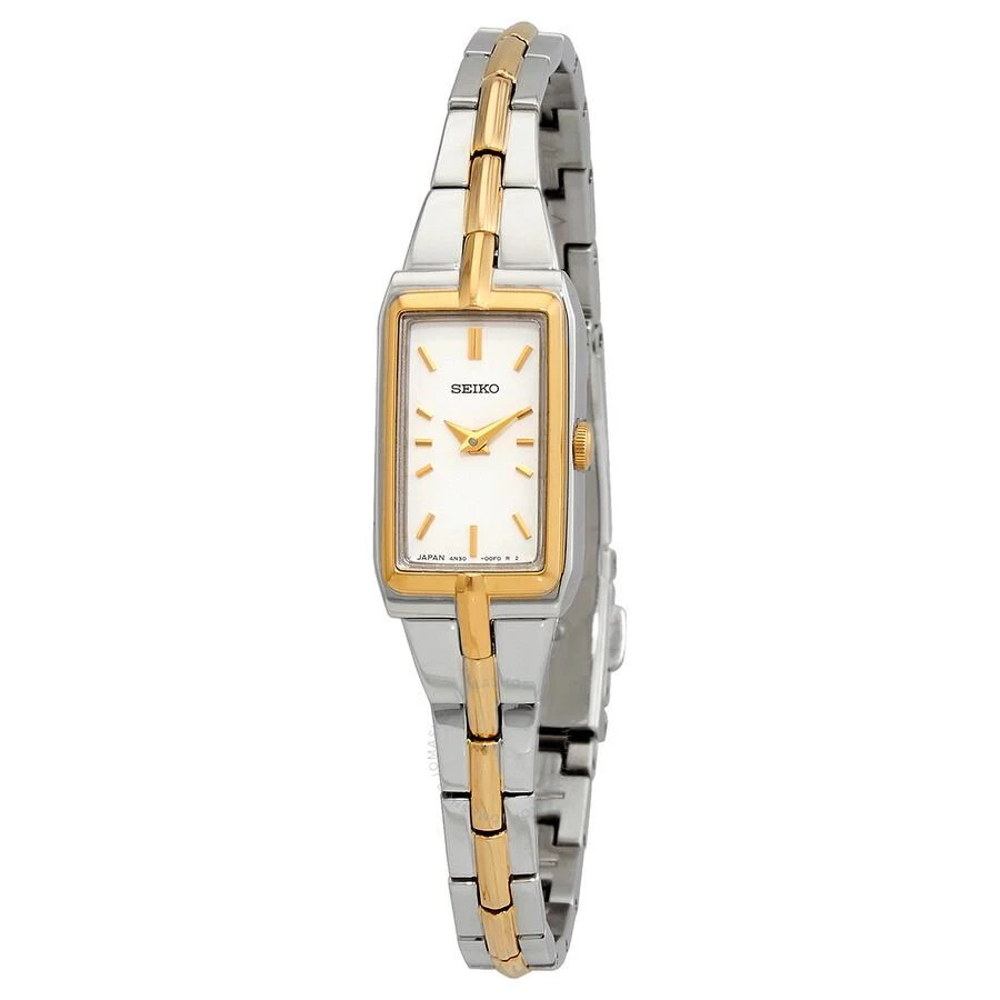 Seiko Quartz Silver Dial Two-tone Ladies Watch SWR044 1