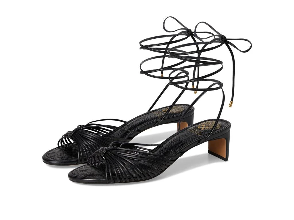Vince Camuto Lory Ankle Wrap Kitten Heel Sandals 1