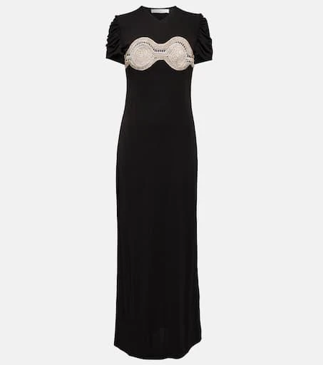 Christopher Esber Embellished jersey maxi dress 1