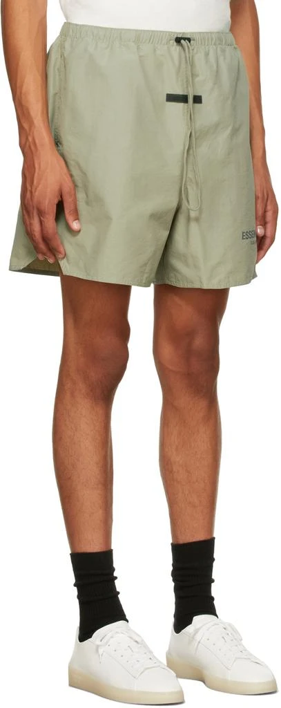 Essentials Green Volley Shorts 2