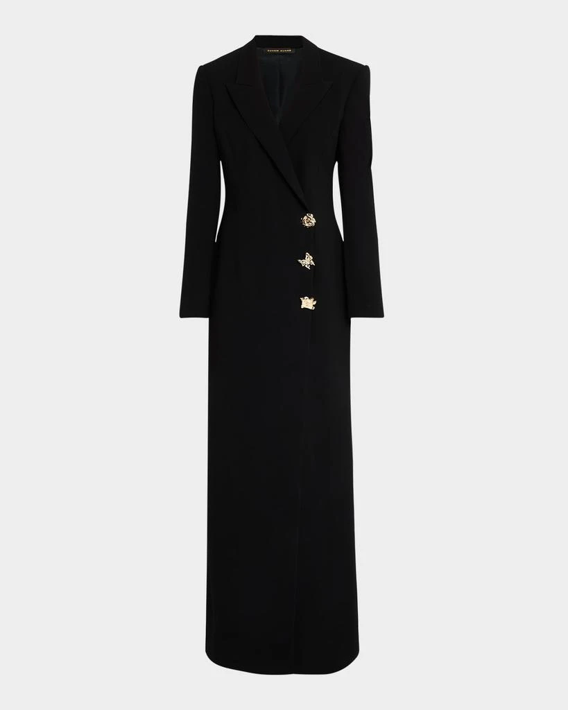 Zuhair Murad Double-Breasted Cady Maxi Tuxedo Dress 1