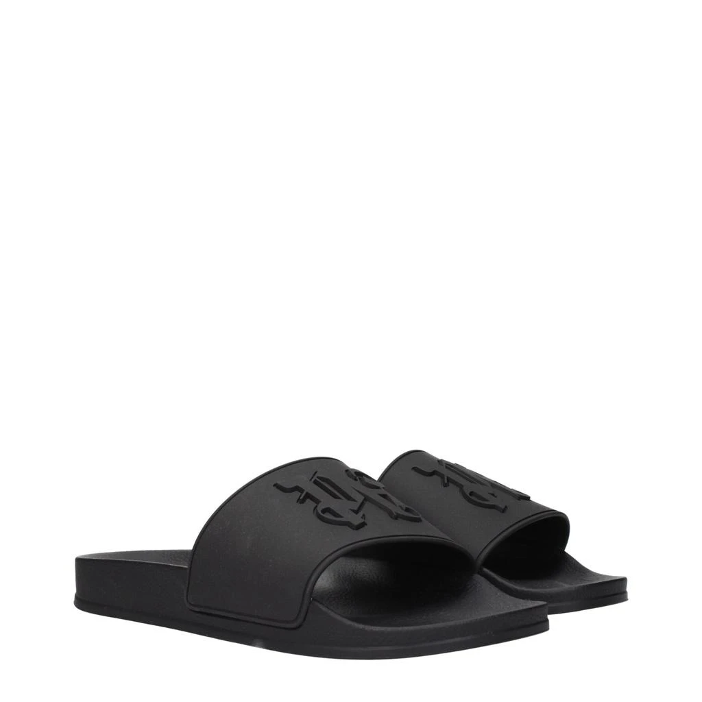 Palm Angels Palm Angels Black Cotton Slippers 2