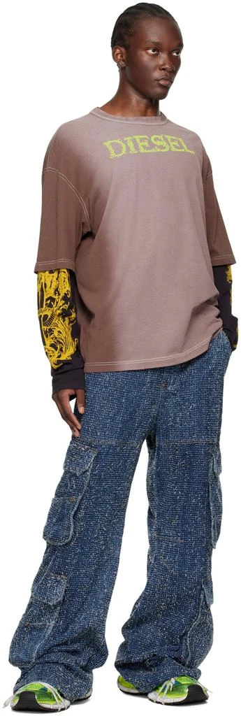 Diesel Blue Straight 1996 D-Sire 0pgah Denim Cargo Pants 4