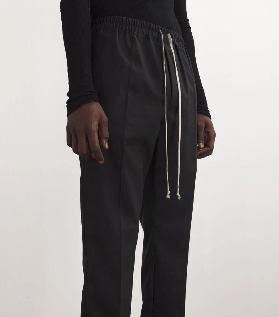 Rick Owens Virgin Wool Drawstring Trousers 6