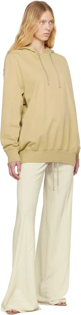 Rick Owens Beige Hollywood Oversized Hoodie 4