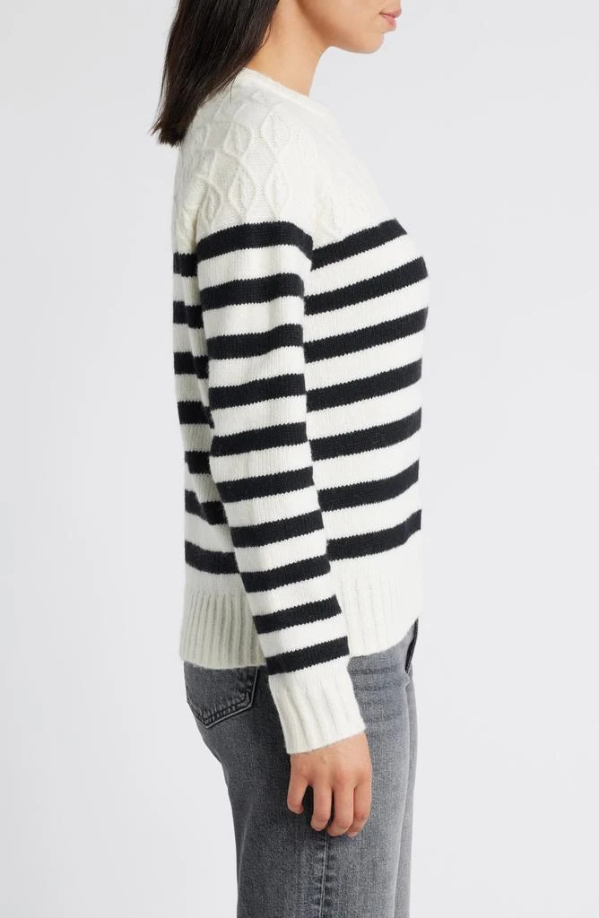 Caslon Stripe Crewneck Sweater 3
