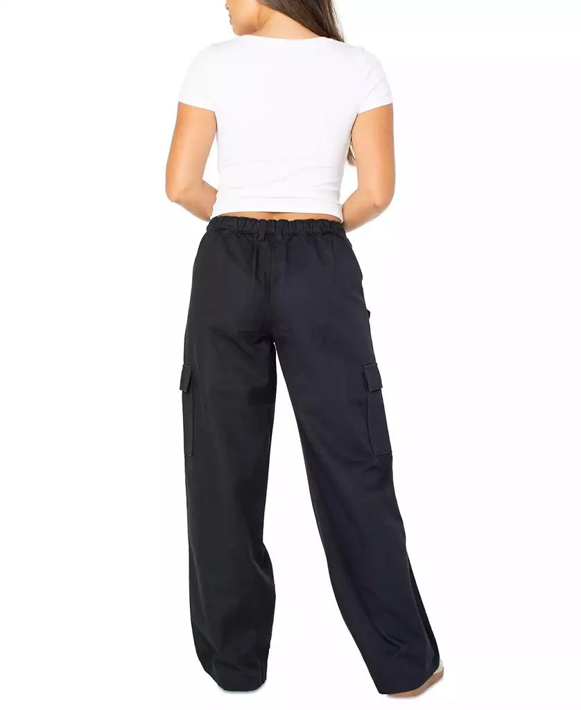 Celebrity Pink Juniors' Cargo Strap Wide-Leg Pants 3