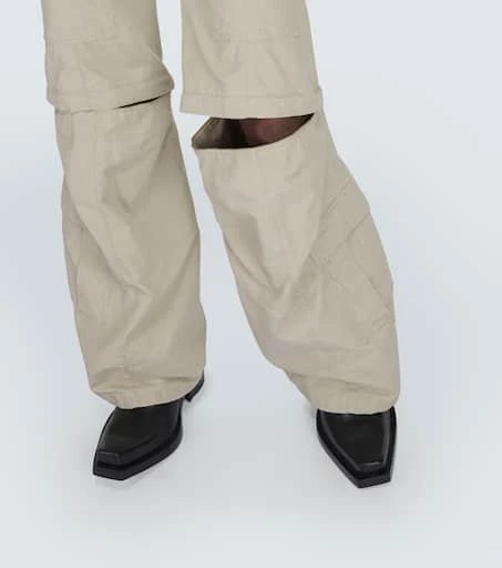 Balenciaga Hybrid flared cotton cargo pants 6