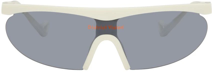 District Vision White 'Koharu' Eclipse Sunglasses 1