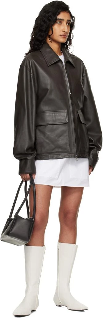 Courrèges Black Strip Leather Bag 4