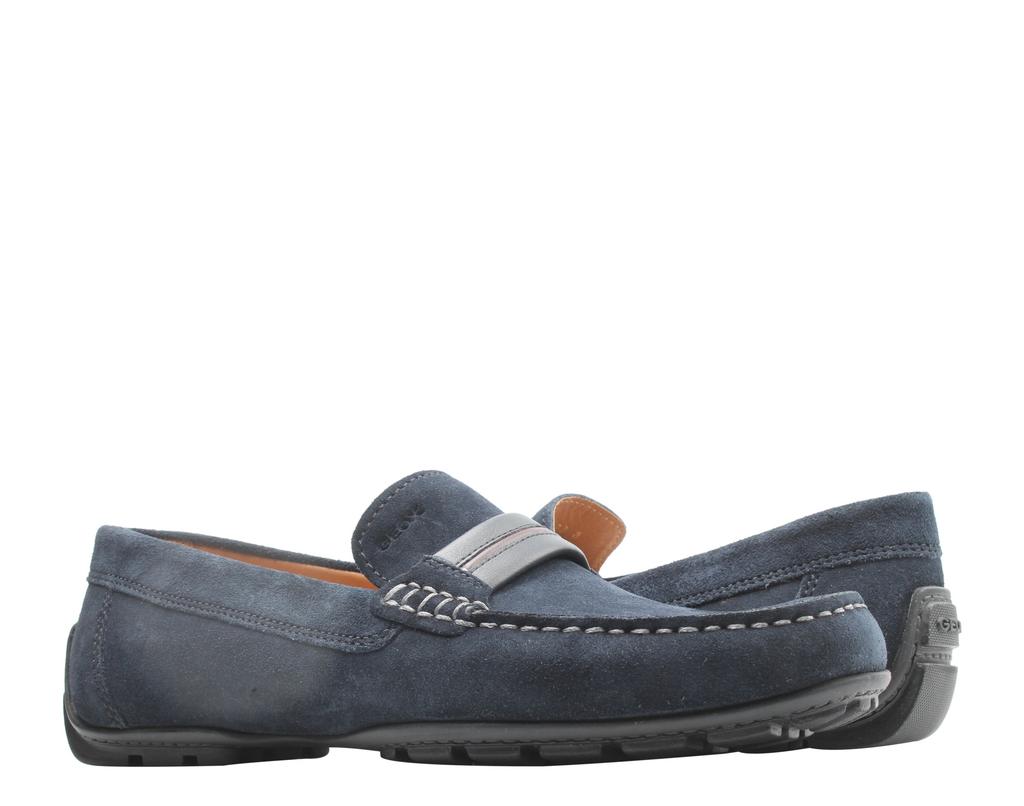 Geox Moner Mocassin Loafer Navy Suede Men's Shoes U0244A-00022-C4002