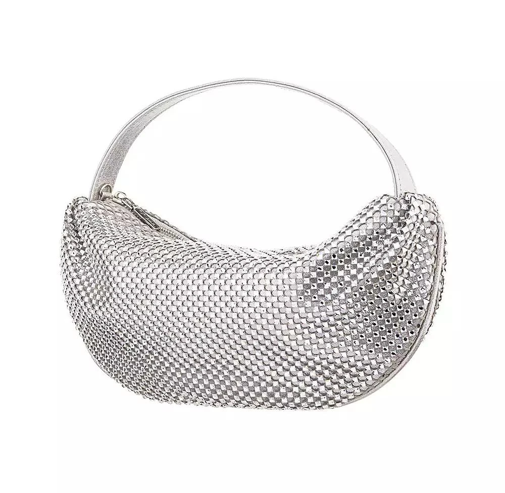 Nina Half Moon Crystal Netting Bag 3