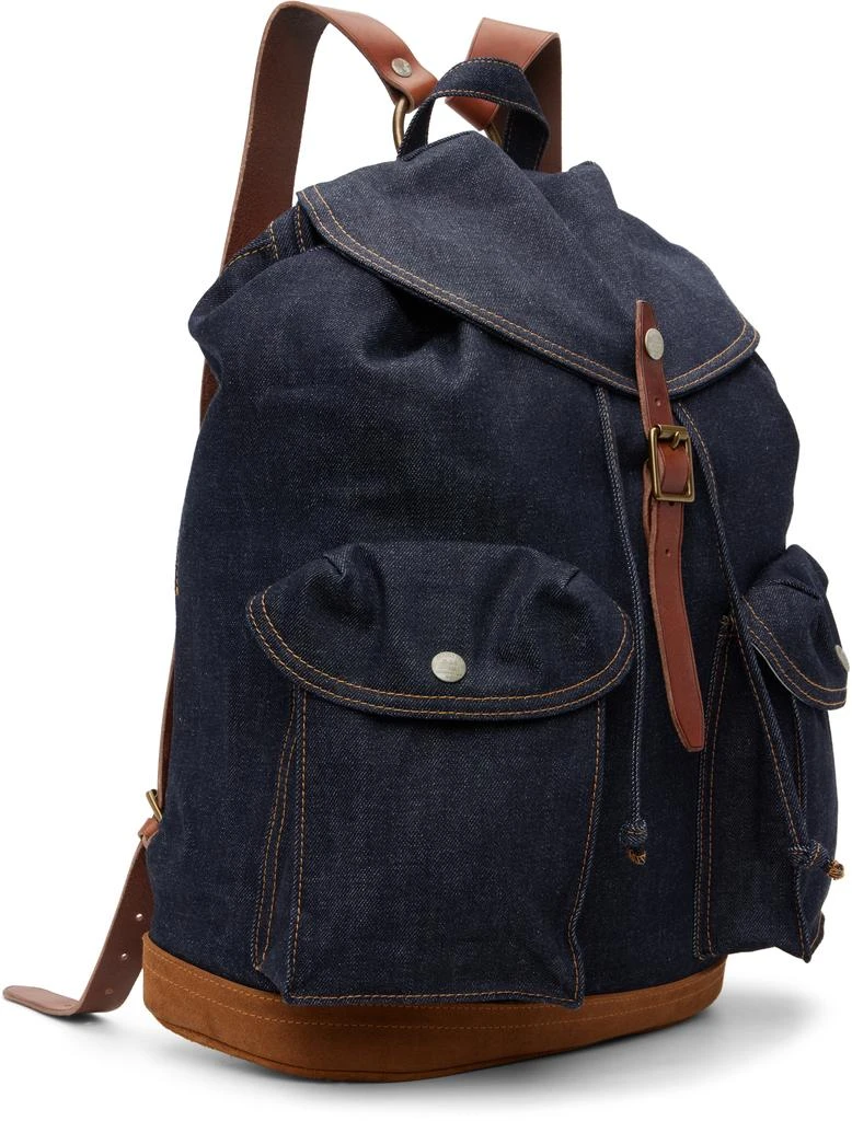 RRL Navy Denim Rucksack Backpack 2