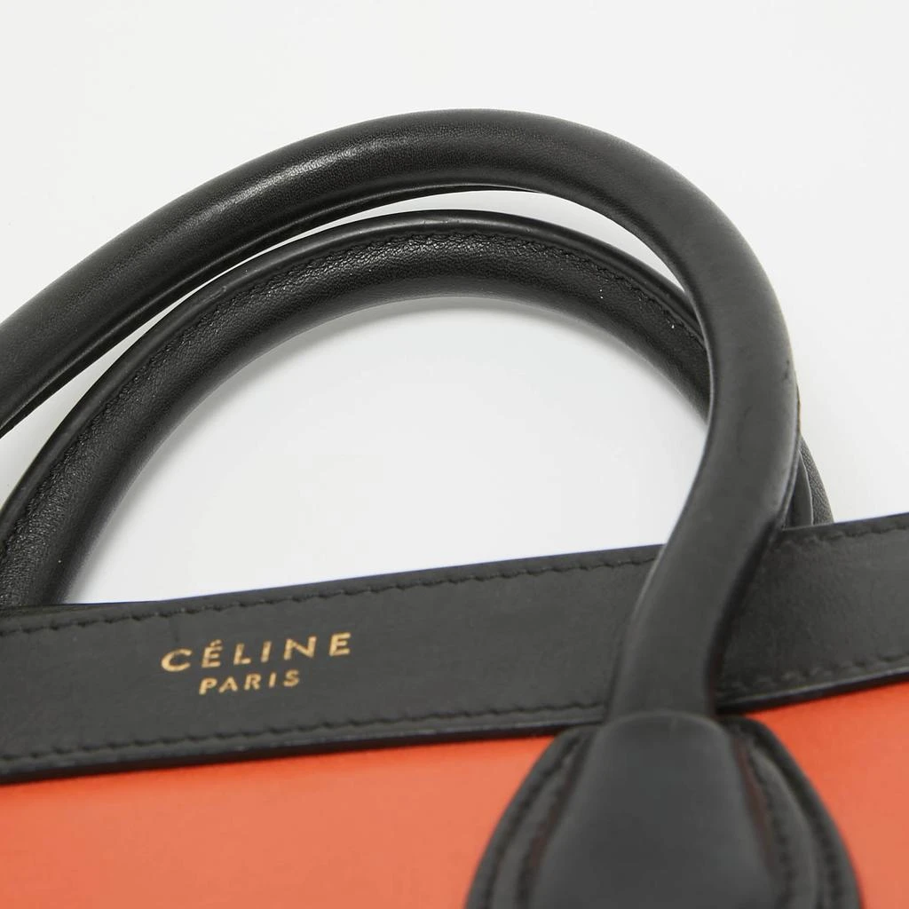 Celine Tri Color Leather Nano Luggage Tote 6