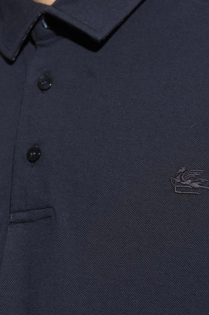 ETRO Etro Logo Embroidered Short-Sleeved Polo Shirt 4