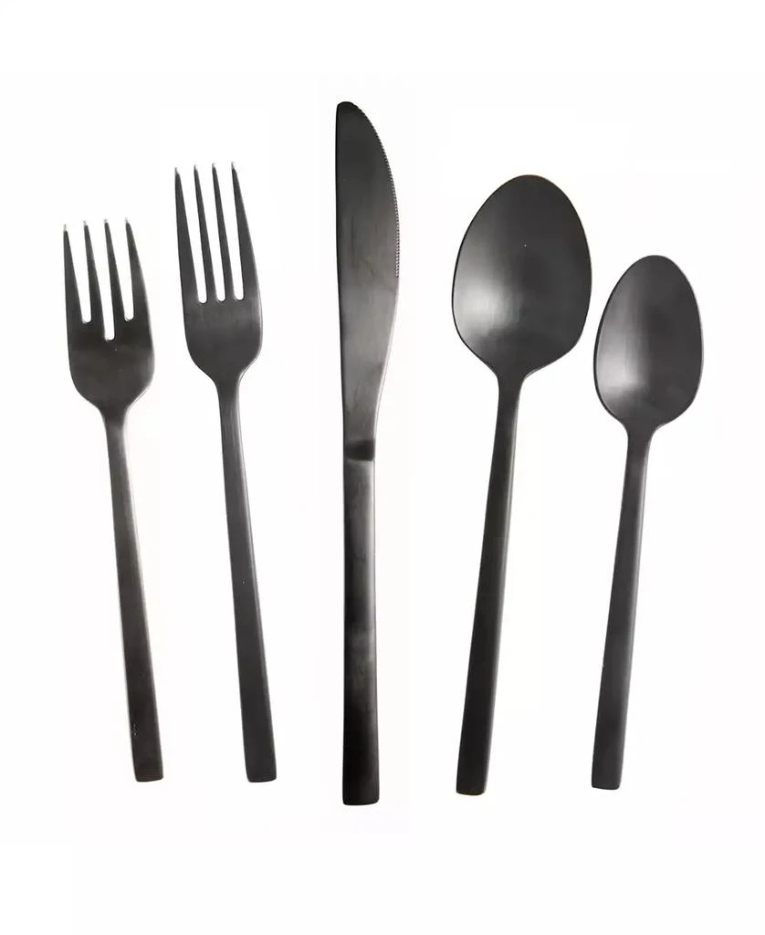 Fortessa Arezzo Brushed Black 5pc Place Setting 1