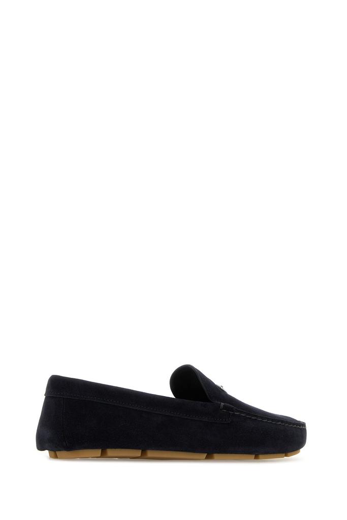 Prada Midnight blue suede loafers