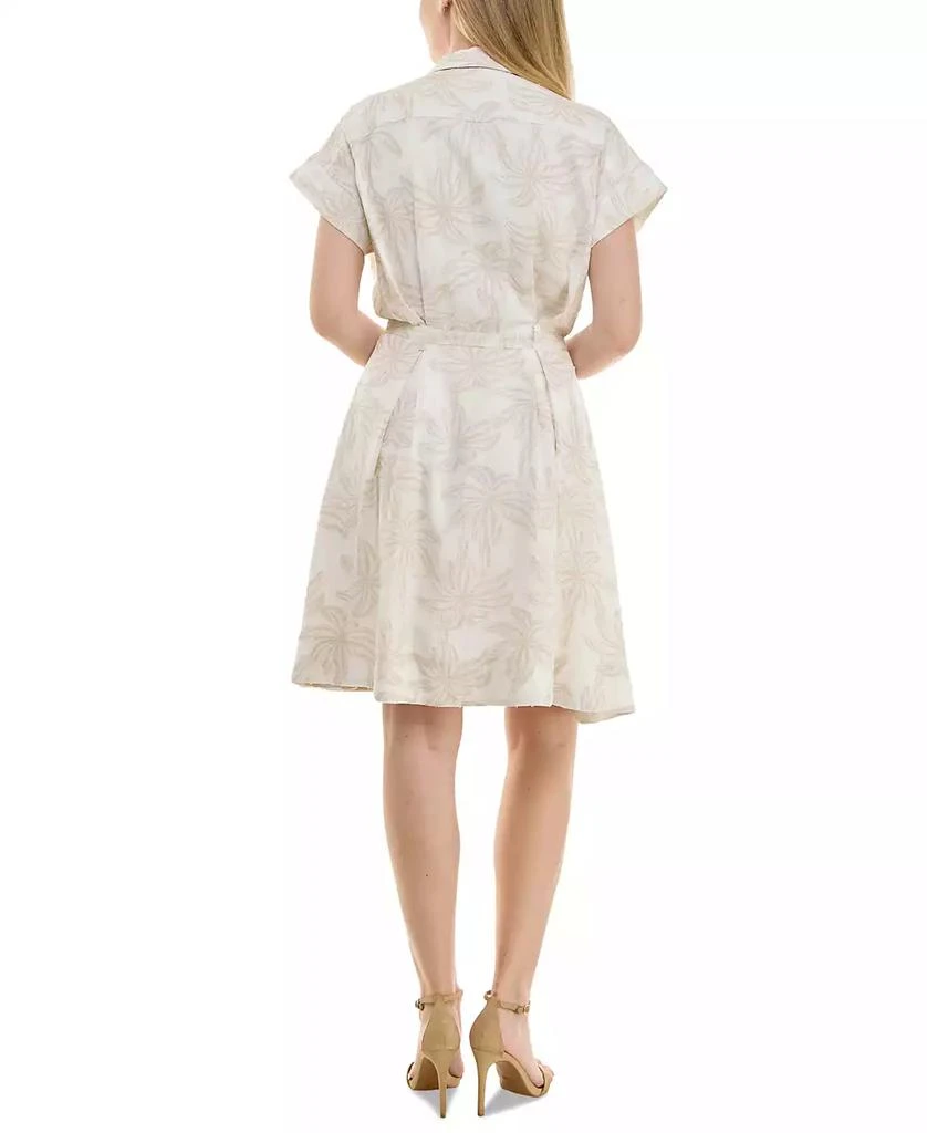 Taylor Women's Short-Sleeve Sash-Tie A-Line Dress 4
