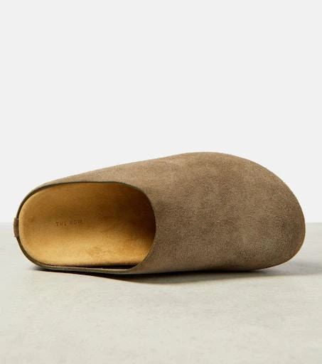 The Row Hugo suede mules 5