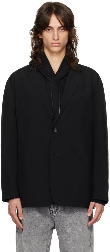 n.hoolywood Black Tailored Oversized Jacket