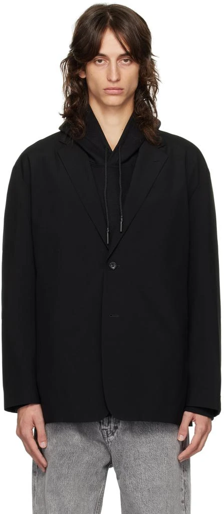 n.hoolywood Black Tailored Oversized Jacket 1