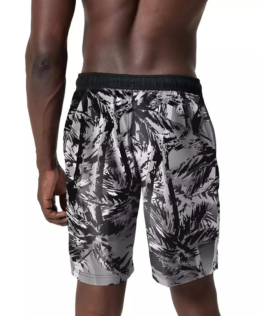 Speedo Men's Hawaiian Sky Bondi Basin Palm Print Drawstring 9" Boardshorts 4