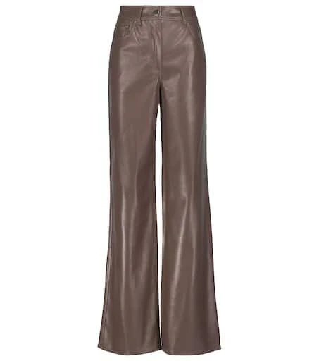 STAND STUDIO Aisha flared faux leather pants 1
