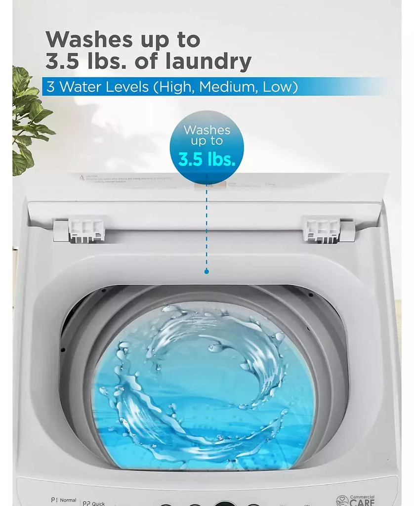 Commercial Care 0.9 Cu. Ft. Portable Washing Machine, Portable Clothes Washer 3 Water Levels 2