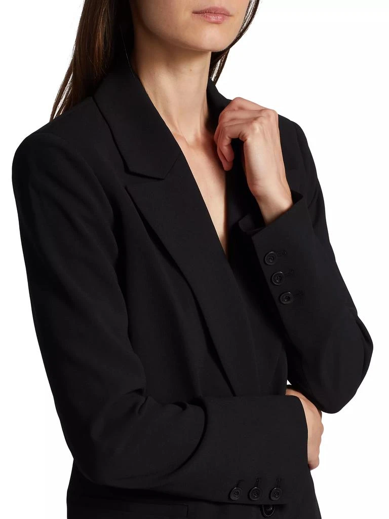 Alice + Olivia Denny Crepe Single-Button Blazer 5