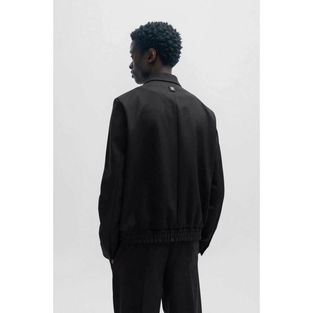 Hugo Boss Modern-fit suit in performance-stretch structured canvas 4