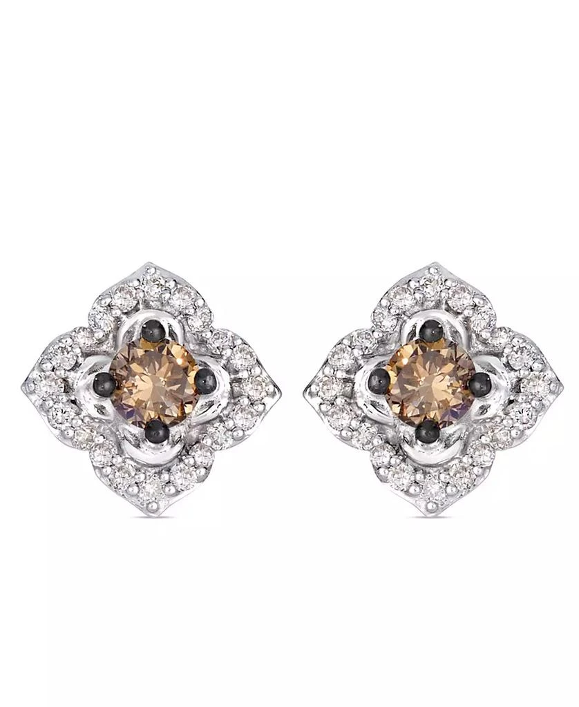 Le Vian Chocolate Diamond (1/4 ct. t.w.) 
Nude Diamond (1/4 ct. t.w.) Earrings in 14k Vanilla Gold