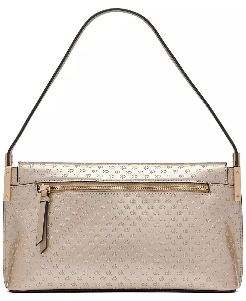 Calvin Klein Verne Signature Embossed Flap Shoulder Bag