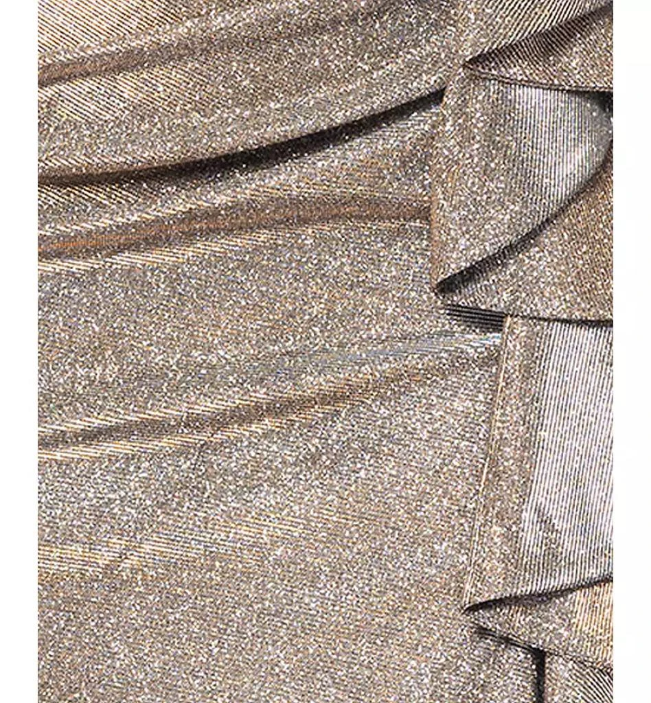 XSCAPE Women's Off-The-Shoulder Ruffled Glitter Gown 5