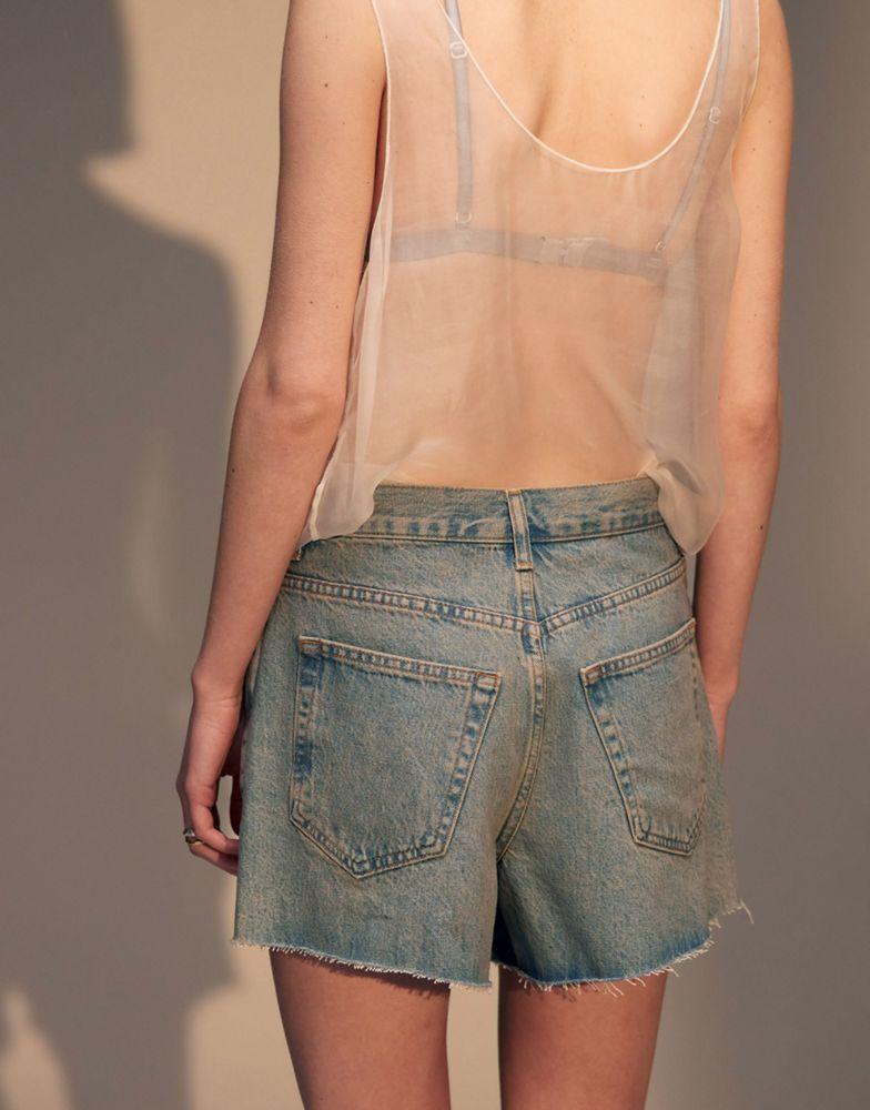 Topshop Topshop denim lover short in dirty bleach