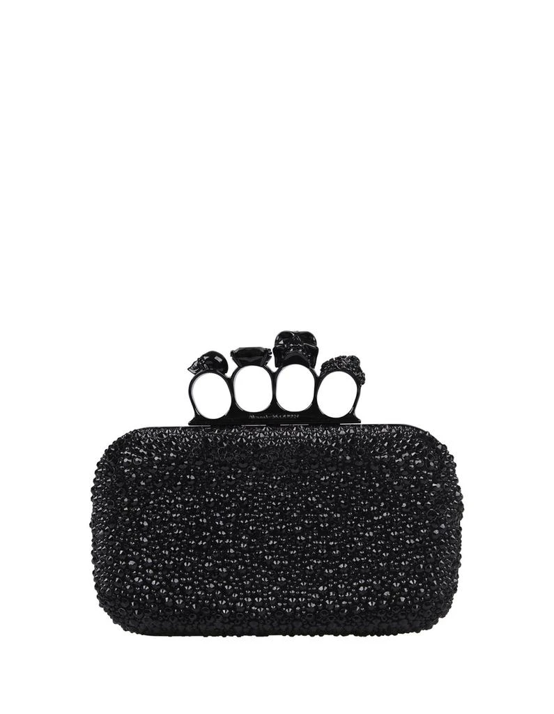 Alexander McQueen Alexander McQueen Four Ring Skull Detailed Clutch Bag 1