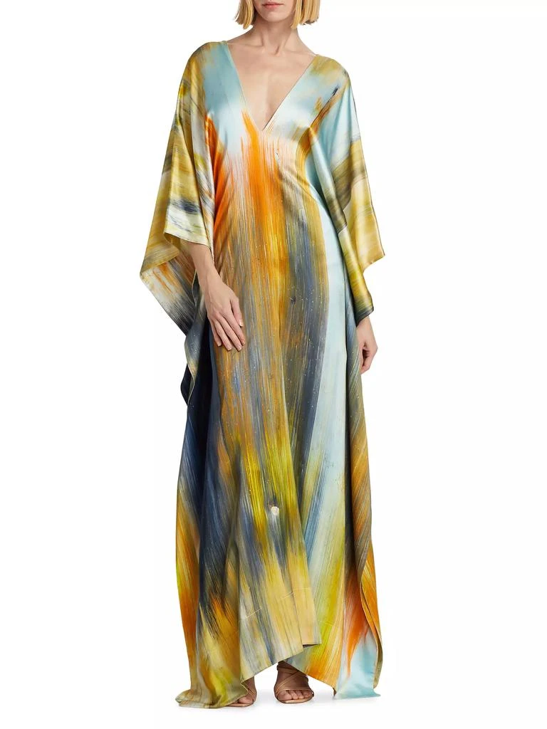 Oscar de la Renta Abstract Marocaine Caftan 3